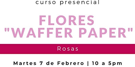 Flores de Wafer Paper (Rosa)  Chef Karina G. en Anna Ruiz Store