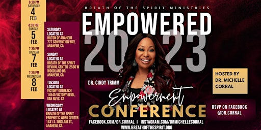 Empowered 2023 with Dr. Cindy Trimm
