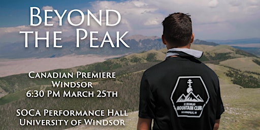 Beyond the Peak - Windsor Screening - Canadian Premiere