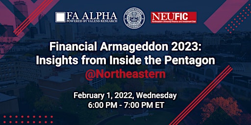 Financial Armageddon 2023: Insights from Inside The Pentagon @Northeastern