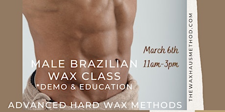 Male Brazilian Waxing Demo Class & Education.  Advanced Hard Wax Course.