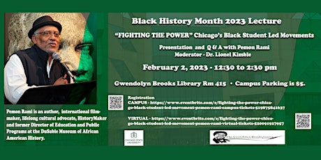 FIGHTING THE POWER: Chicago Black Student-Led Movement-Pemon Rami (Virtual)