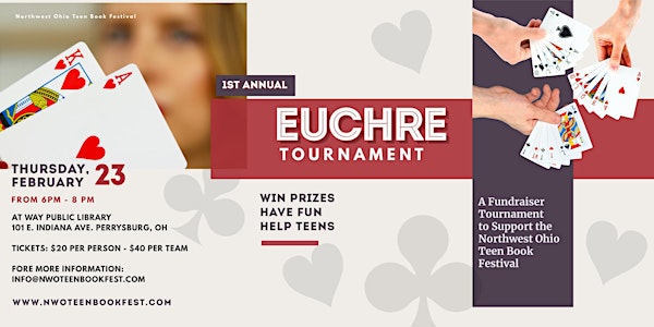 Euchre Tournament to Benefit The Northwest Ohio Teen Book Festival