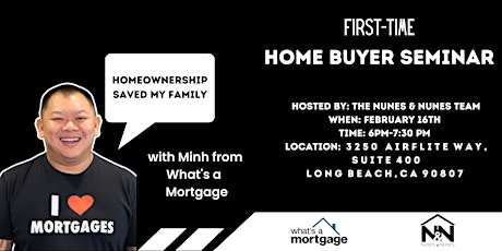 Free First Time Home Buyer Seminar