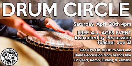 Free Drum Circle at Jim's Music Center in Tustin primary image