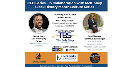 CCBCC + Mckinney Chamber's Black History Month Lecture Series
