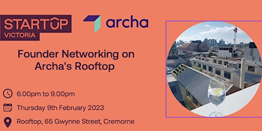 Founder Networking on Archa's Rooftop