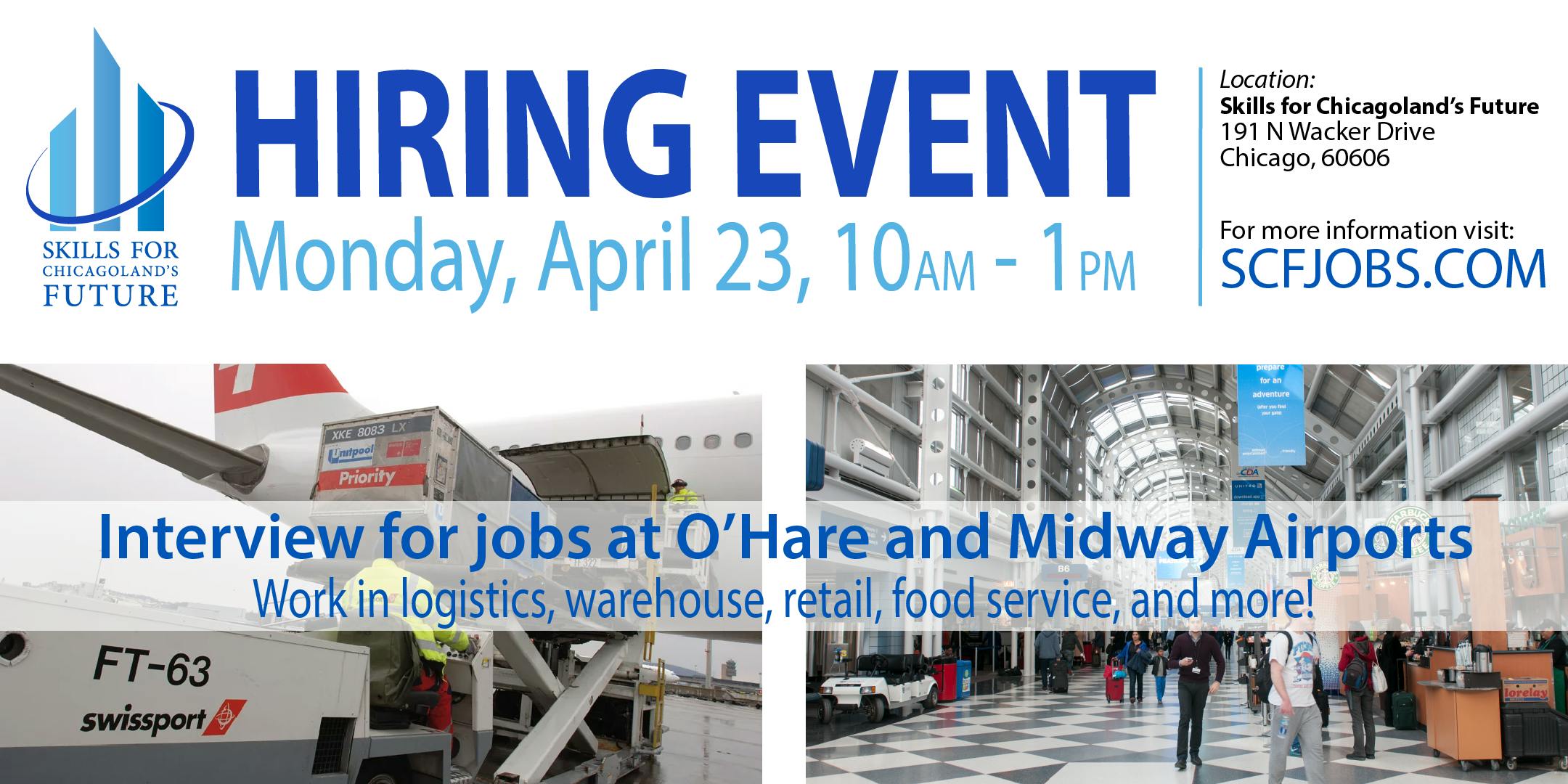Hiring Event for Jobs at O'Hare and Midway Airports