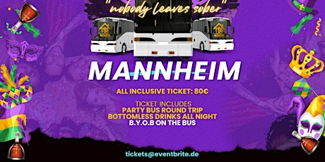 Mannheim Tipsy Party Bus Nobody Leaves Sober Bottomless Drinks
