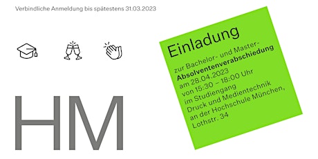 Absolventenverabschiedung Druck- und Medientechnik/ Master Printmedien 2023