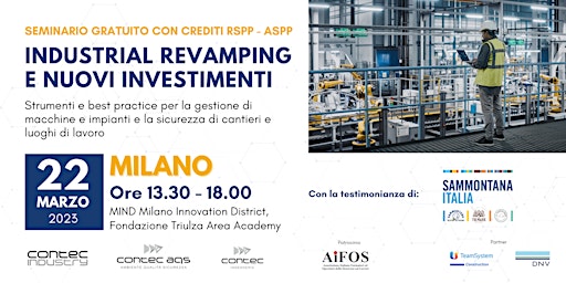 MILANO | Industrial Revamping e nuovi  investimenti