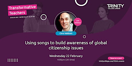 Using songs to build awareness of global citizenship issues