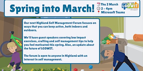 Hauptbild für Highland Self Management Forum - Spring into March