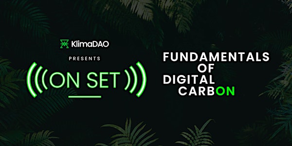 ON SET #1 | Fundamentals of Digital Carbon
