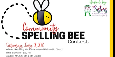Sisters Doing More Community Spelling Bee Contest