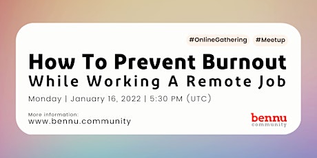 How to prevent burnout while working a remote job