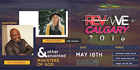 Revive Calgary: An evening of Revival Worship, Healing, and Miracles. primary image