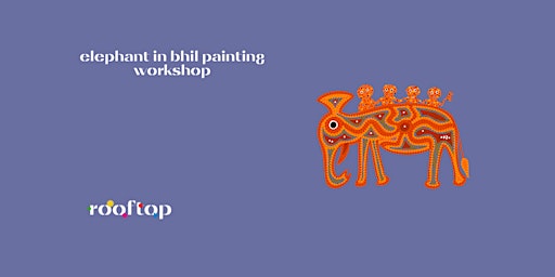 Elephant in Bhil Painting Workshop