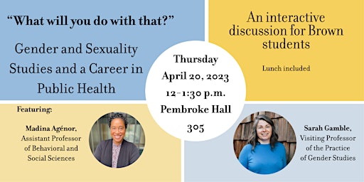 What Will You Do With That? Gender/Sexuality Studies & Public Hlth Careers