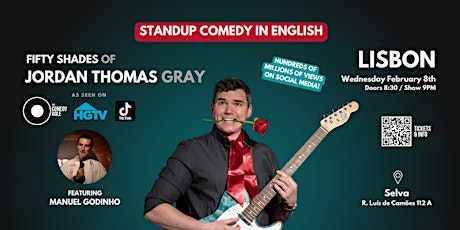 Lisbon: Standup Comedy in ENGLISH ◎ 50 Shades of Jordan Thomas Gray