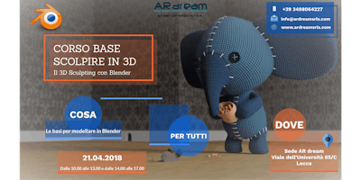 Scolpire in 3D: il 3D Sculpting con Blender Scolpire in 3D: il 3D Sculpting con Blender