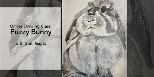 Imagen principal de Cultural Creations-Online Drawing Class: Fuzzy Bunny