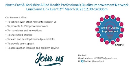 Northeast & Yorkshire AHPQI Lunch and Link