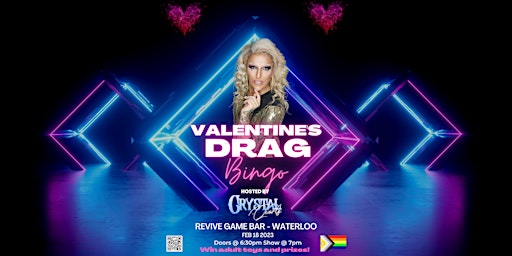 Valentines Drag Bingo Hosted by Crystal Quartz at Revive Game Bar