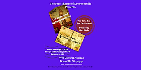 Free Theatre of Lawrenceville Presents Two Comedy One-Acts