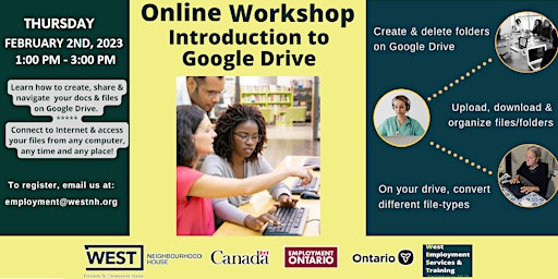 Intro to Google Drive -online Workshop. Get prepared for the digital world.
