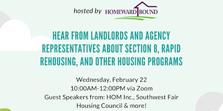 Landlord and Housing program information session