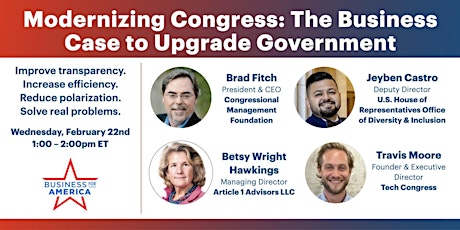 Modernizing Congress: The Business Case to Upgrade Government