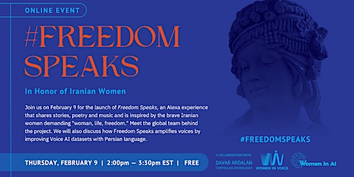 #FreedomSpeaks Voice AI: Launch Event - In Honor of Iranian Women