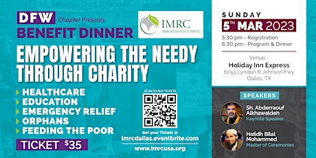 IMRC Dallas Chapter's Benefit Dinner: Empowering the Needy through Charity