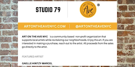 ART ON THE AVE NYC features GAELLE HINTZY-MARCEL at Studio79