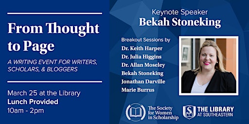 From Thought to Page: A Writing Event for Writers, Scholars, and Bloggers