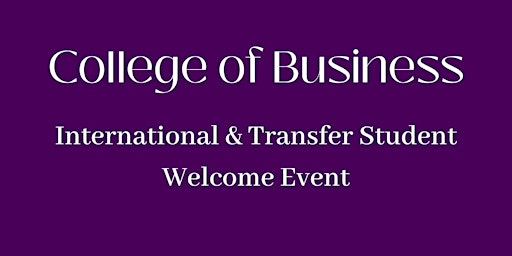 International & Transfer Student Welcome Event