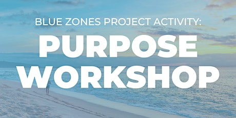 BZP HI: Blue Zones Project Activity - Purpose Workshop
