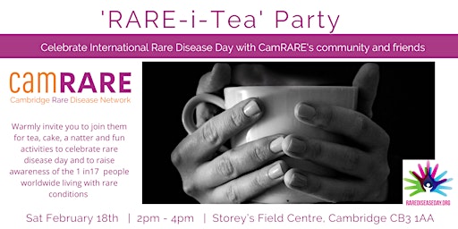 Rare Disease Day Rare-i-Tea Party,  Cambridge