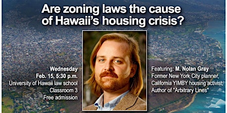 Imagem principal do evento Are zoning laws the cause of Hawaii’s housing crisis? (Oahu)