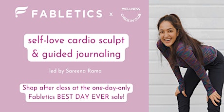 Free  self love cardio sculpt class and guided journaling at Fabletics