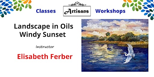 Landscape in Oils- Windy Sunset primary image