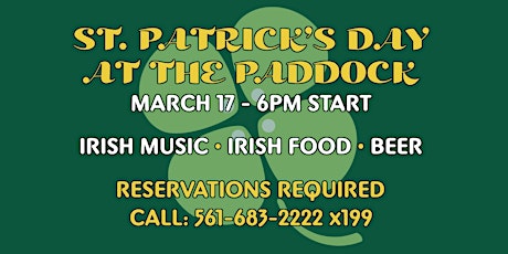 St. Patrick's Day at PBKC @ The Paddock