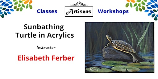 Learn to Paint Sunbathing Turtle in Acrylics primary image