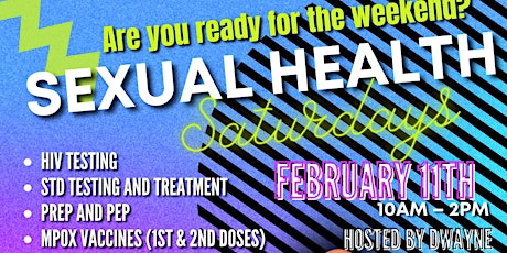 Out Here Sexual Health & APLA Health Presents.. Sexual Health Saturdays