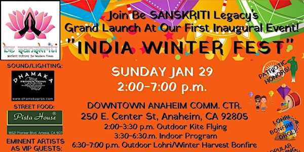 "INDIA WINTER FEST FOR WELLNESS" (Grand Launch Inaugural Event)
