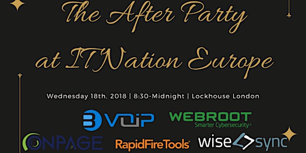 The After Party @ IT Nation Europe 2018