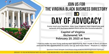 A Day of Advocacy with the Virginia Black Business Directory