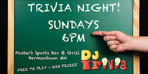 Primaire afbeelding van DJ Trivia - Sundays at Fosters