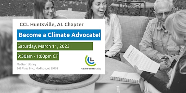 Become a Climate Advocate - Huntsville, AL Chapter